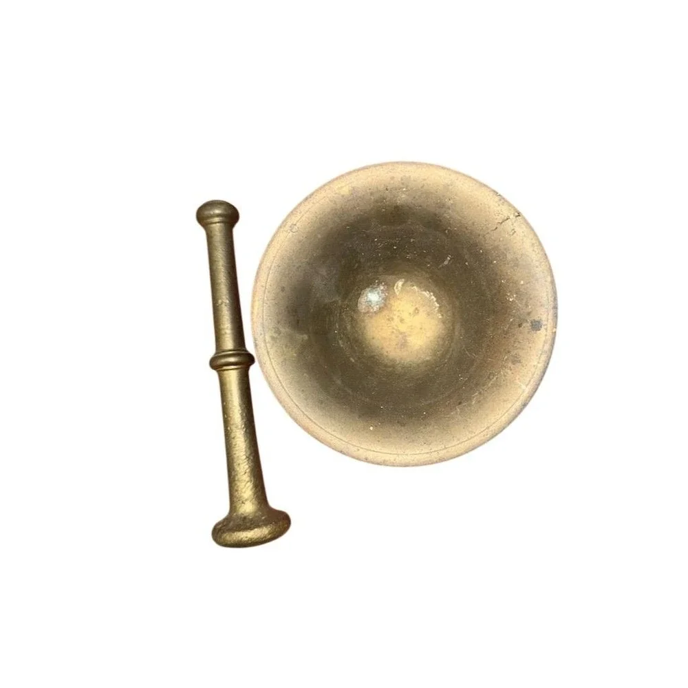 Antique Bronze Mortar and Pestle‎ Apothecary Tool Pre-1930 timeless apothecary